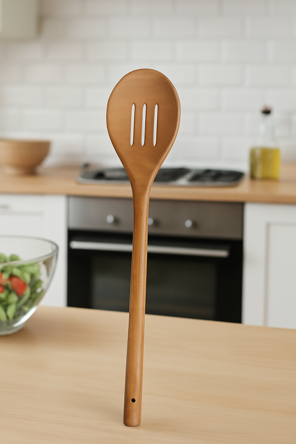 Slotted Wooden Spoon – Natural & Durable Cooking Tool