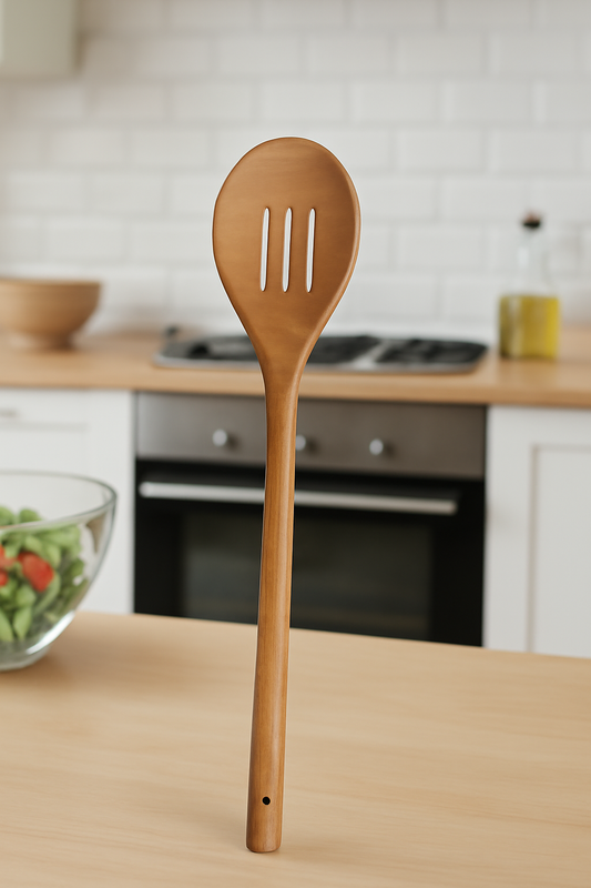 Slotted Wooden Spoon – Natural & Durable Cooking Tool