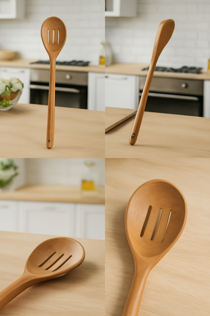 Slotted Wooden Spoon – Natural & Durable Cooking Tool