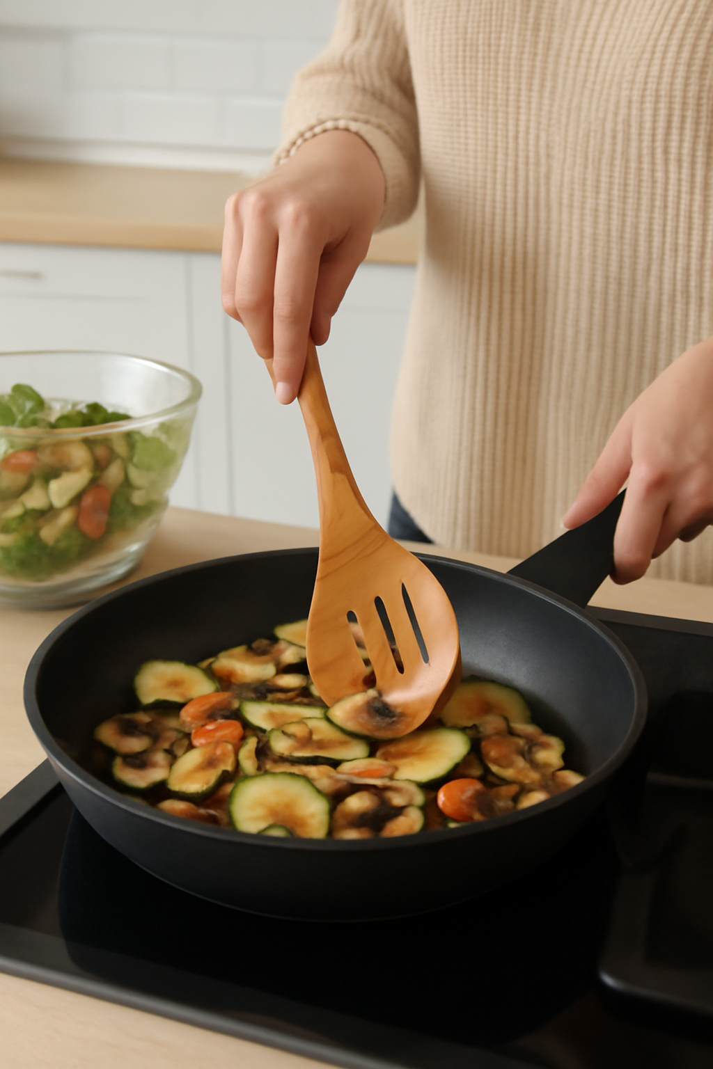 Slotted Wooden Spoon – Natural & Durable Cooking Tool